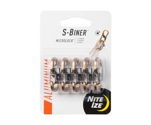Nite Ize LSBMA-29BG-5R7 Lot de 5 porte-clés en aluminium avec système MicroLock Coyote