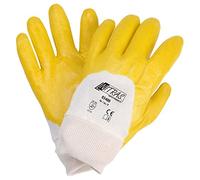 Nitras EN 388 Cat 2 Lot de 12 paires de gants de travail Jaune Taille 10