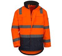 NITRAS Motion Tex Viz Parking haute visibilité pour homme Orange fluo Taille 4XL, Orange, L