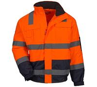 Nitras Veste de pilote Motion Tex Viz pour homme, Orange, 3XL