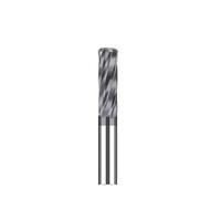 NITVIA 1 pc Carbure Machine Alésoir Spirale 3.1 3.2 3.4 3.5 3.6 3.7 3.8 3.9 Métal Cutter 4 Flûtes CNC Mandrin Alésoir Outils De Coupe Enduit (Size : Coated3.2X25X50L)