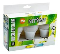 Nityam Pack de 3 ampoules LED Standard 9W 806 Lumens Culot E27 - Couleur d'éclairage Blanc neutre 4000K - Angle d'éclairage 180°