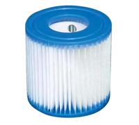 NIUGEGEGUO 1/2/3/4/6 PCS 29007E Cartouche Filtrante Type-H, Cartouche Filtrante for Spa De Piscine, Compatible for Intex Type-H, 29007E 28601 28602 330GPH Pompe De Piscine Krystal Clear(1Pcs)