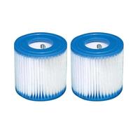 NIUGEGEGUO 1/2/3/4/6 PCS 29007E Cartouche Filtrante Type-H, Cartouche Filtrante for Spa De Piscine, Compatible for Intex Type-H, 29007E 28601 28602 330GPH Pompe De Piscine Krystal Clear(2Pcs)