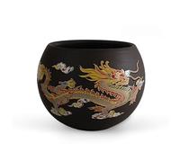 NIUKOMY Tasse à Thé Changement de Couleur Yixing Zisha en Argile, Dragon | Chinoise traditionnel kung fu tasse 100ml en terre cuite, pour amateurs de thé, sans emballage cadeau