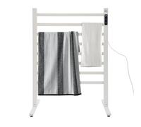 NiuLifeya Chauffe-serviettes électrique sur pied pour salle de bain | Porte-serviettes sur pied avec minuterie, puissance de chauffage 180 W, contrôle de la température 45-65 °C