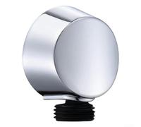 NiuLumea Adaptateur de douche IPS 1,27 cm en fonte robuste (argent) | Finition résistante à la rouille et à la décoloration, protection contre les taches d'eau, look moderne et élégant
