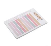NiuLumea Bloc-notes en papier durable 50 feuilles lignées multicolores | Forme rectangulaire de 10 x 15 cm, convient aux planificateurs et aux carnets, couleurs assorties aléatoires