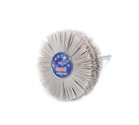 NiuLumea Brosse de polissage en nylon 80 mm de diamètre 6 mm tige pour bois, métal, pierre, grain 80-600 (1)
