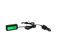 NiuLumea Compteur de température extérieure intérieure de voiture avec | Surveillance à double zone, intérieur et extérieur pour les températures, écran LCD rétroéclairé bleu, alimentation 12 V