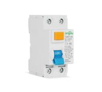 NiuLumea Disjoncteur différentiel 2P 10-63A 10mA 6kA 230V Interrupteur de sécurité avec surtension pour protection compatible, Blanc