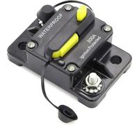 NiuLumea Fusible de disjoncteur de voiture 30-300 A 12 V-48 V DC réinitialisation manuelle IP67 étanche pour bateau de plaisance, treuil tout-terrain, noir
