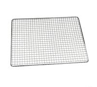 NiuLumea Grille de barbecue rectangulaire en fer galvanisé de 40 x 25 cm à 50 x 38 cm pour grillades en plein air (50 x 38 cm)