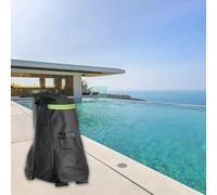 NiuLumea Housse de nettoyage de piscine pour robotique de piscine, tissu Oxford 420D avec sac de rangement, housse anti-poussière ventilée pour boîtier et alimentation électrique, noir, 55,9 x 66 x