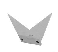 NiuLumea Jauge biseautée multi-angles industrielle avec base, règle d'angle en acier au carbone, rapporteur 304590120 degrés (110 x 59 mm)