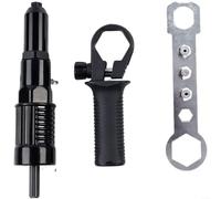 NiuLumea Kit de conversion pour rivets électriques noirs en alliage d'aluminium 24-48 mm