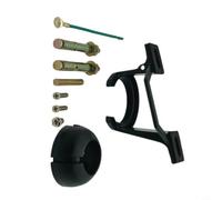 NiuLumea Kit de montage pour ventilateur de plafond incliné pour plafonds | Construction en alliage de zinc, s'adapte aux plafonds voûtés à 45°, pour ventilateurs de 132 à 183 cm