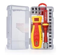 NiuLumea Kit d'embouts de tournevis 18 en 1 VDE 1000 V isolés à fente Phillips Torx pour électricien usage professionnel
