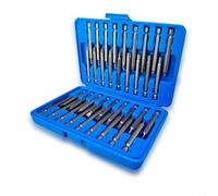 NiuLumea Lot de 36 embouts de tournevis 6,35 mm extra longs 75 mm avec boîte pour perceuses Torx à tête plate hexagonale