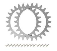 NiuLumea Lot de 4 pointes en acier pour tondeuse robot R600 R800 R1000 - Clous de traction tout-terrain antidérapants avec vis - Argenté - 198 x 2,5 mm