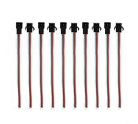 NiuLumea Lot de 5 paires de fils de connecteurs mâles femelles compatibles SM avec conducteurs 22 AWG, diamètre du fil : 2,2 mm, 2 broches, 3 broches, 5 broches (en option), pour barre lumineuse LED