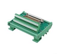 NiuLumea Module d'interface rail DIN DB37 vert, bornier 37 broches avec boîtier, fil 1 A 100 V 16-26 AWG, connecteur électrique industriel