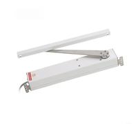 NiuLumea Ouvre-fenêtre électrique à bras coulissant DC24 V 200 N Sortie 300 mm Distance de déplacement 90 degrés Actionneur silencieux Usage industriel Argent