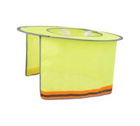 NiuLumea Pare-soleil pour casque de sécurité avec bandes réfléchissantes, visière en maille légère et respirante pour travailleurs du bâtiment, accessoire pour soulager la chaleur d'été, jaune (C)