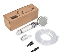 NiuLumea Pompe à air compacte de 3 à 5 L/min pour la pêche, aérateurs portables de 4000 mAh avec pommeau de douche pour le camping et la préservation des poissons (ensemble de douche)