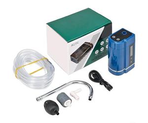 NiuLumea Pompe à air compacte de 3 à 5 L/min pour la pêche, aérateurs portables de 4000 mAh avec pomme de douche pour le camping et la préservation des poissons (pêche 2200 mAh)