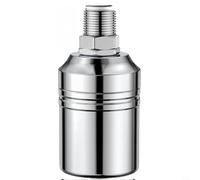 NiuLumea Robinet à boisseau sphérique flottant en acier inoxydable rouge pour contrôleur d'arrêt d'eau 02-10 kg pour tour de réservoir, chauffage solaire compact (entrée supérieure de 0,75 mm)