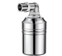NiuLumea Robinet à boisseau sphérique flotteur automatique en acier inoxydable rouge pour contrôleur d'arrêt d'eau 02-10 kg pour tour de réservoir, chauffage solaire compact (entrée latérale 0,75)