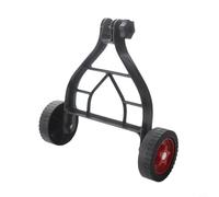 NiuLumea Roue de support de corde réglable, guide droit auxiliaire, coupe-herbe, réducteur de vibration, fixation pour tondeuse de jardin, noir