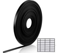 NiuLumea Ruban séparateur magnétique pour tableau blanc de 16 m, rouleau de 6 mm en PVC noir avec forte tenue, bandes flexibles pour créer des calendriers et des grilles sur des surfaces métalliques