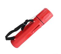 NiuLumea Tube de rangement pour tige de soudure en ABS, 10,2 x 10,2 x 35,6 cm, boîte hermétique avec couvercle à chaîne, organiseur portable, fournitures de soudage, rouge