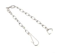 NiuLumea Vanne d'arrêt de réservoir en acier inoxydable, longueur de 25 cm avec crochet et anneau, pour remplacement des toilettes standard (1 pièce)
