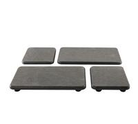 NiuYichee Lot de 4 Porte-Savon Absorbant l'eau, Dessous de Verre en Terre de diatomée, Plateau Absorbant l'eau pour Plantes et Articles de Toilette pour intérieur Moderne