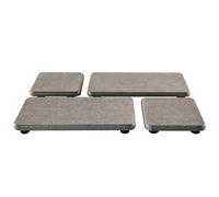 NiuYichee Lot de 4 Porte-Savon en diatomite Absorbant l'eau, Dessous de Verre en Terre de diatomée, Porte-Savon pour Les Mains, Plateau en Pierre Absorbant l'eau, utilisé pour Les Plantes et Les