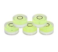Niveau à Bulle Circulaire, 5 Mini Inclinomètres Précision 15x8mm pour Trépied, Phonographe, Plateau Tournant