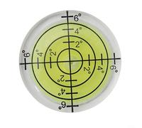 Niveau à bulle circulaire de 32 mm pour outils de niveau à bulle - Fiole ronde de précision en acrylique avec lignes noires pour accrocher des photos et des supports d'appareil photo 32 x 7 mm (2)