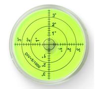 Niveau à bulle circulaire de précision 60mm, libelle ronde avec échelle, niveau circulaire pour alignement horizontal caméra, trépied, appareils de mesure, machines - compact, portable, cristal clair