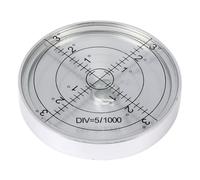 Niveau à Bulle Circulaire en Acier Inoxydable 60mm pour Trépied Photo | Lecture Horizontale Précise, Centrage Rapide, Repère Gradué Visible, Installation Extérieure sans Piles, Adapté aux Supports