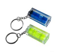 Niveau à bulle compact 40 mm Corps en acrylique transparent avec fiole verte - Pour mini niveau de boîte pour rénovation de maison et configuration de meubles (bleu)