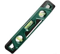Niveau à bulle magnétique ABS 23 cm horizontal vertical profil aluminium 23 | Profil en aluminium léger, embouts résistants aux chocs, surface de mesure antidérapante, idéal pour les espaces étroits