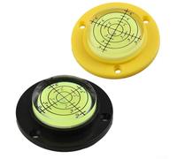 Niveau à bulle rond de 50 mm, circulaire en acrylique de haute précision pour jauge à bulle pour trépied, étagère, appareil photo, meubles et alignement de machines