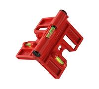 Niveau à Fiole, Rouge | Fixation Magnétique Puissante, Multifonction, Niveau à compact avec Aimant, pour Construction, Rénovation, Bricoleurs
