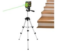 Niveau Croisé Pour Intérieur | Trépied De Niveau À Croisé À Hauteur Réglable | Kit d'Outillage d'Alignement et de Nivellement à Mise en Place Rapide pour Plomberie, Sol, Jardin, Mur,