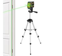 Niveau de ligne transversale d'intérieur, outil d'alignement auto-nivelant avec support - Gadget de nivellement d'alignement pour armoire, fenêtre, montage mural, sol, jardin, extérieur