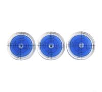 Niveau de poche rond 32mm liquide visible Niveau de poche rond | Acrylique translucide, rayon usiné, lignes noires internes, usage pour professionnel, mesure précise