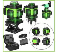 Niveau Laser 16 Lignes 3° Autonivelant Vert - 3x360° -Sol/Plafond/Murs - USB Rechargeable - IP54 - Pour Construction Rénovation